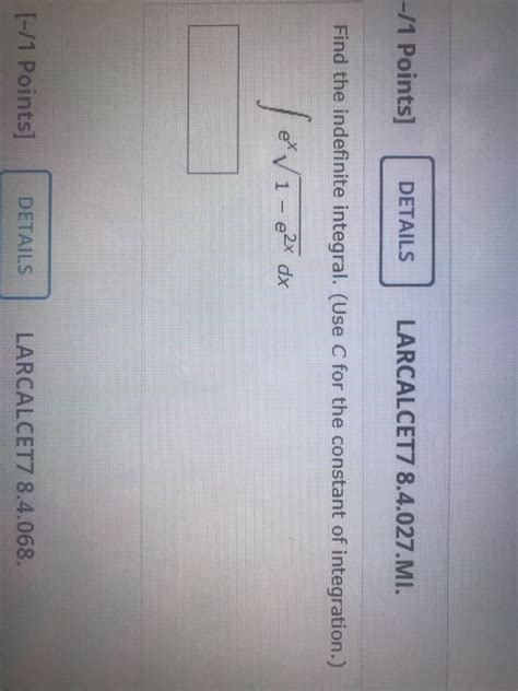 Solved Points Details Larcalcet Mi Find The Chegg