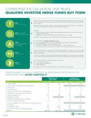 Fillable Online Completing The Old Mutual Unit Trusts Qualified