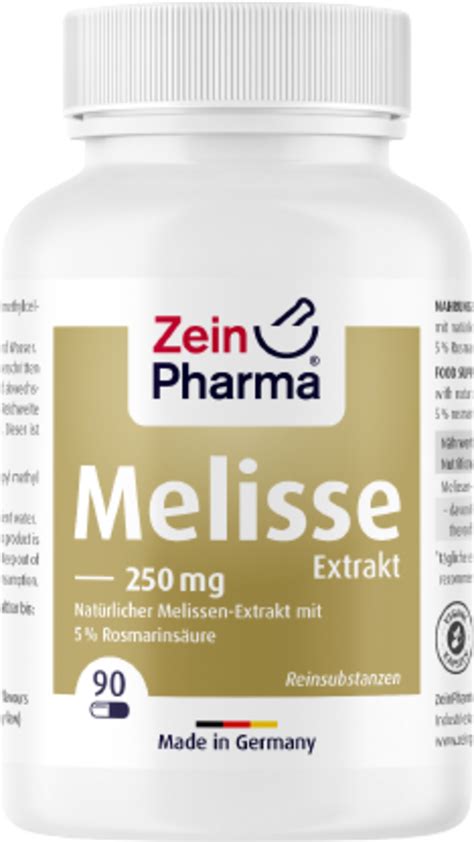 Ekstrakt Z Melisy Mg Kapsu Ek Zeinpharma Vitalabo Sklep