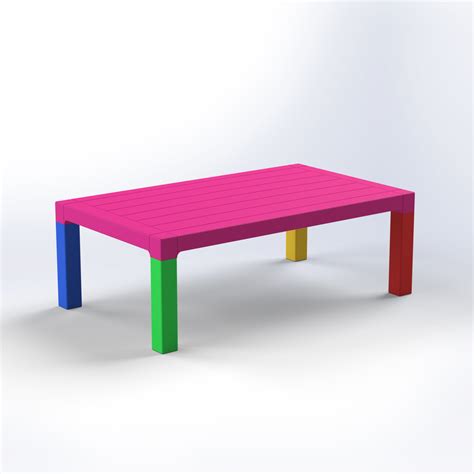 Milano | Rectangular Large Kids Table 125*75*43 – 3MPLAST