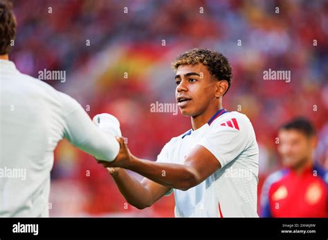 Lamine Yamal Spain Seen During Uefa Euro 2024 Game Between National Teams Of Albania And Spain