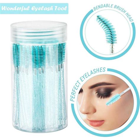 Pcs Eyelash Brushes Mascara Wands With Container Bendable