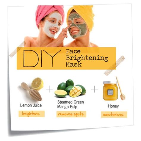 Diy Face Brightening Mask Beauty Tips Pinterest