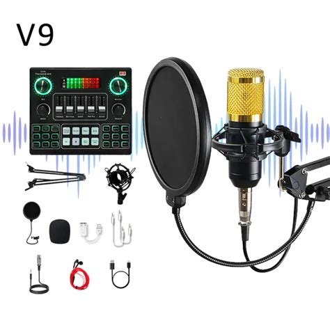 Riworal V Sound Card Full Set Mic Murah Paket Live Streaming Dan