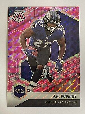 Panini Mosaic Ravens J K Dobbins Pink Camo Prizm Ebay