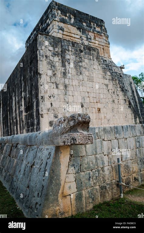 The Great Ball Court Sports Arena On The Chichen Itza Site In The