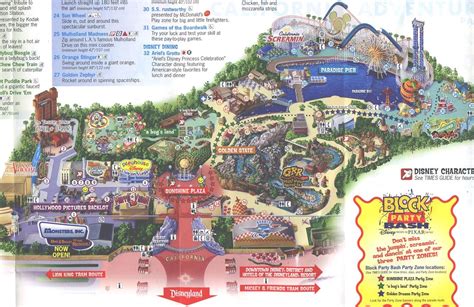 Disney California Adventure Maps Over The Years #1 - See Video #2 ...