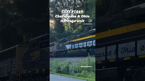 CSXT 1869 Chesapeake Ohio Heritage Unit At Penland NC Railfan