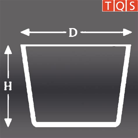 Slip Cast Wide Based Crucible Tqs Quartz