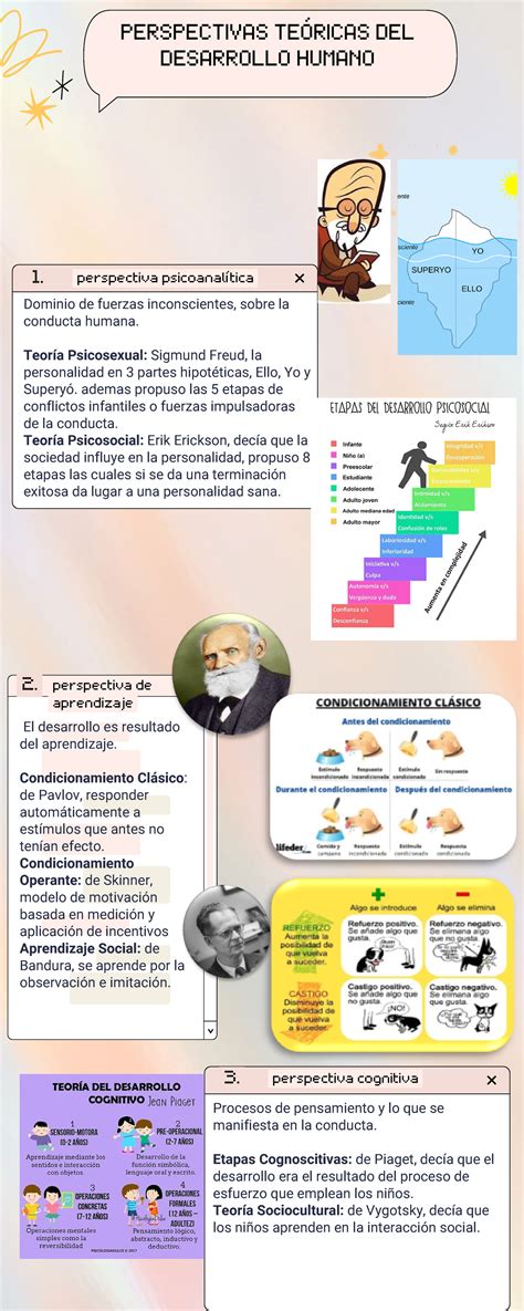 Infografia perspectivas PERSPECTIVAS TEÓRICAS DEL DESARROLLO HUMANO 1