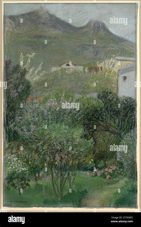 Ludwig Von Hofmann View Of The Eporner Pastel Lane Cover Color On