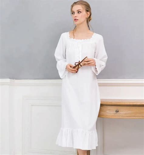 Buy Princess Movie Star White Nightgown Long Nightgown