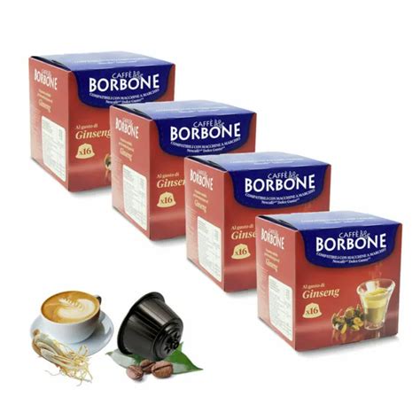 CAFÉ BORBONE COMPATIBLE Nescafé Dolce Gusto 64 Capsules Gusto Ginseng