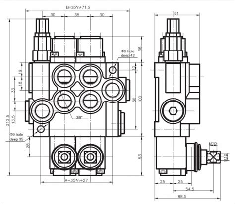 Presko Hydraulic Directional Control Valve Way L Double Detent