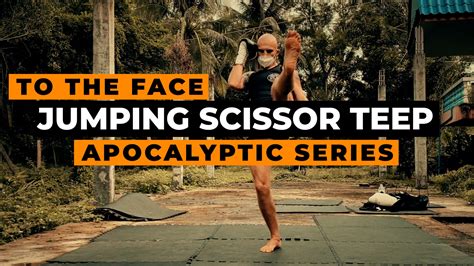 Jumping Scissor Kick To The Face Chest Muay Thai Style Muay Thai