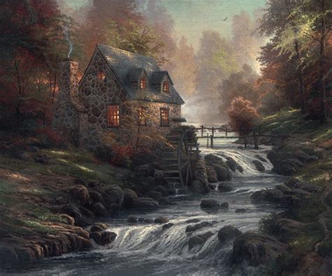 Thomas Kinkade Signed And Numbered Limited Edition Print And Hand