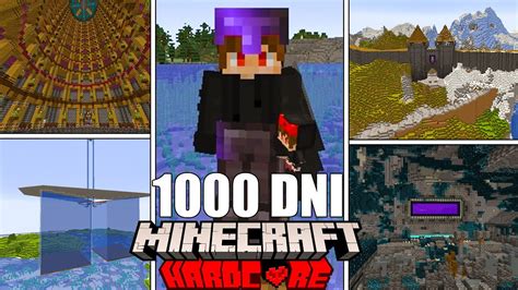 PrzeŻyŁem 1000 Dni W Minecraft Hardcore Youtube