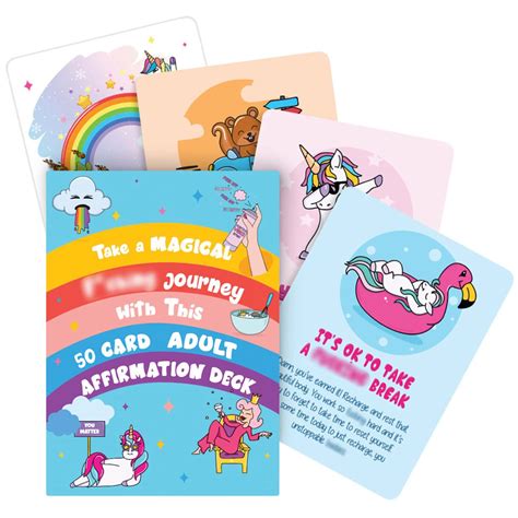 Buy Affirmies Adult Affirmation Card Deck 50 Positive Affirmations