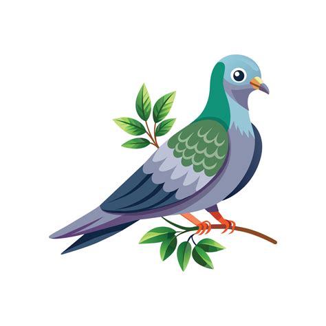 Realistic Pigeon Bird Concept Illustration Vector Art At Vecteezy