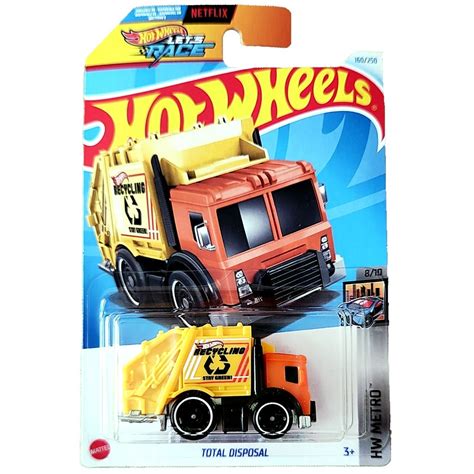 Hot Wheels Básico Mattel Hot Wheels Let s Race HW Metro Total Disposal Lote P Shopee
