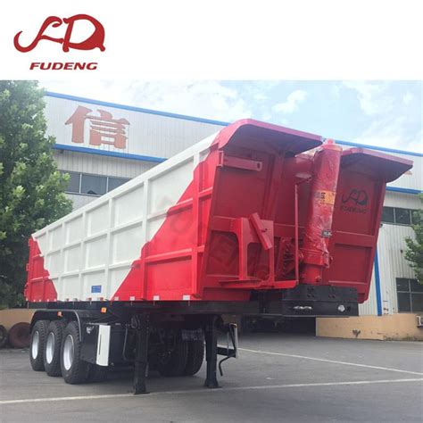 30 CBM Sand And Gravel Carrying Dump Tipper Trailer Fudeng Semitrailer