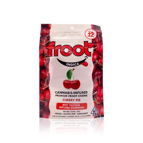 Froot Edible Cherry Pie Gummies 10 Pack 100mg All Edibles Shop