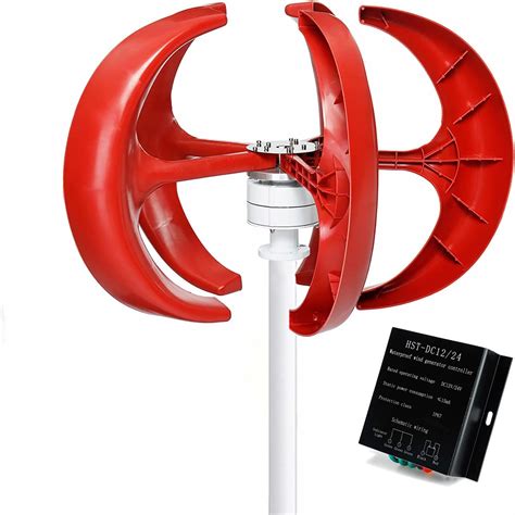 Vertical Wind Turbine Generator Kit 2000w 12v 24v 48v Efficient And Noiseless 5 Blades Wind