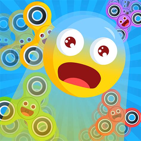 Spinners Everywhere Emoji VS Fidget Spinners One Touch Free App For