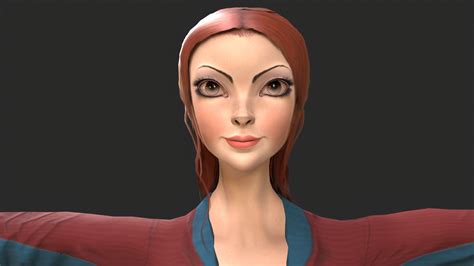 3d Big Woman Character Collection Turbosquid 2001073