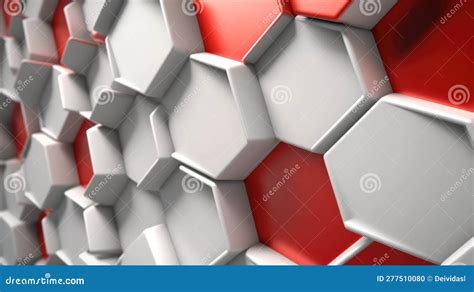 Striking Modern Architecture Abstract Background With Hexagonal Shapes