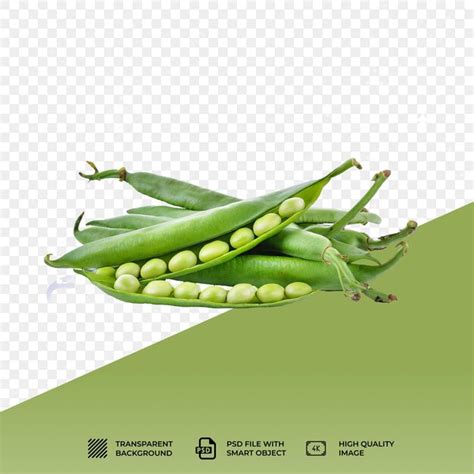 Premium PSD Psd Natural Peas Isolated On Transparent Background