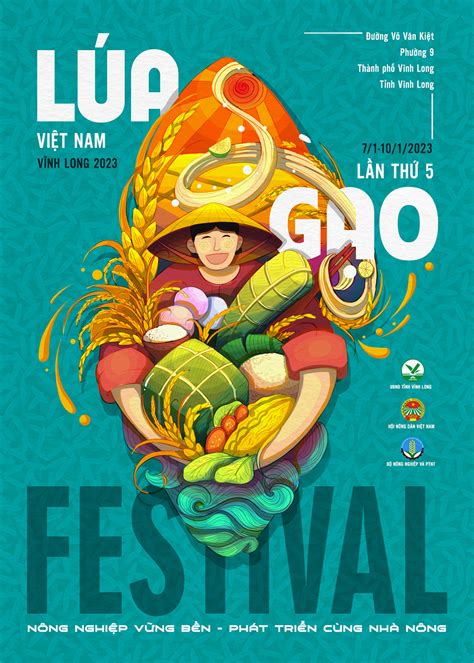 Poster Design Vietnam Rice Festival Behance