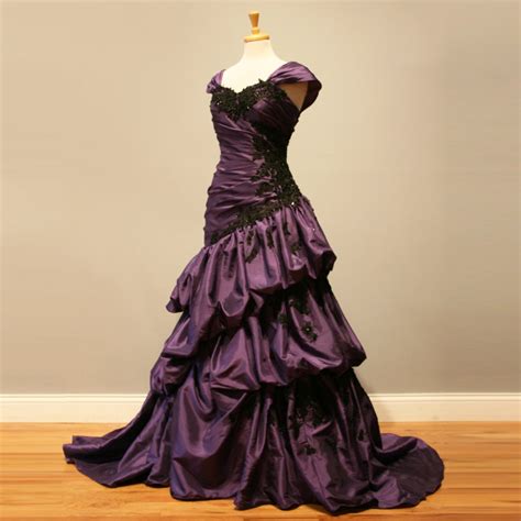 Purple Gothic Wedding Dress Jenniemarieweddings