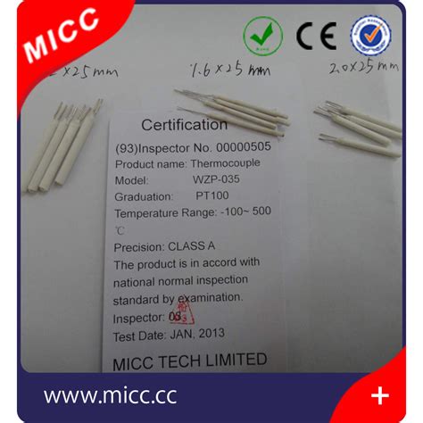 Pt Ceramic Wire Wound Platinum Rtd Elements Mm Mm China