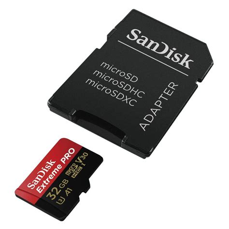 Sandisk Extreme Pro Microsdhc Memory Card Plus Sd Adapter Up To Mb