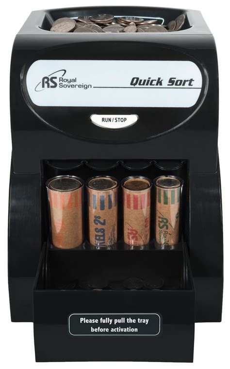 Royal Sovereign Row Electric Coin Sorter Counter With Patented Anti