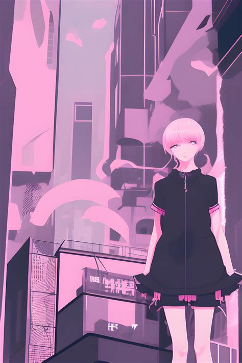 🔥 Download A Black And Pink Themed Wallpaper Anime Styled Classic