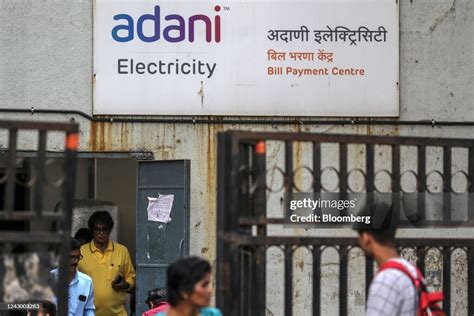 Signage of Adani Electricity Mumbai Ltd., of Adani Group in Mumbai ...