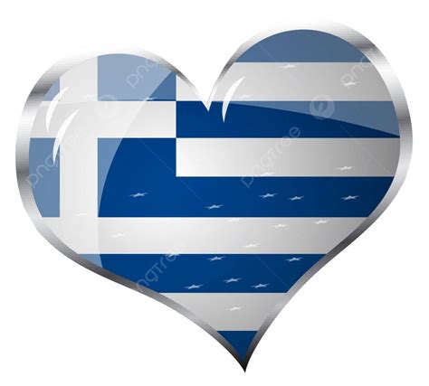 Bandera De Grecia En Forma De Corazón Atenas Europa Celebración Vector Png Atenas Europa