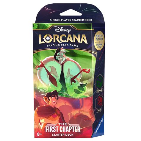 Disney Lorcana The First Chapter Tcg Starter Deck Ruby Emerald