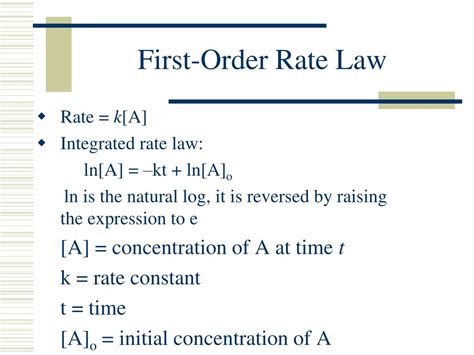 PPT - Integrated Rate Law PowerPoint Presentation, free download - ID ...