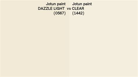 Jotun Paint Dazzle Light Vs Clear Side By Side Comparison