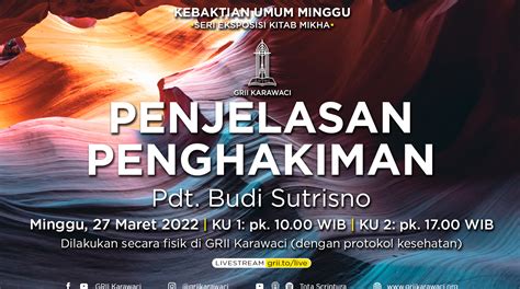 Ku March Kebaktian Umum Sore Grii Karawaci On Livestream