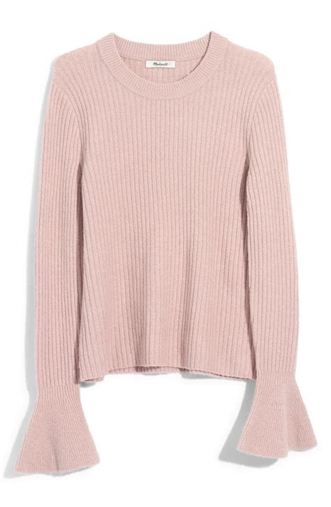 Madewell Ruffle Cuff Pullover Sweater Regular And Plus Size Nordstrom