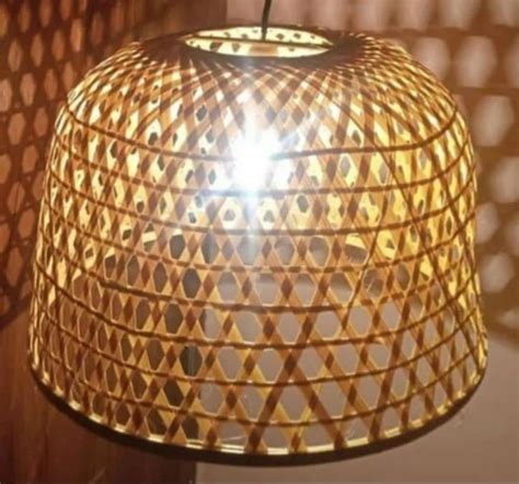 Warm White Dome Bamboo Lamp Shade For Indoor At Rs Piece In