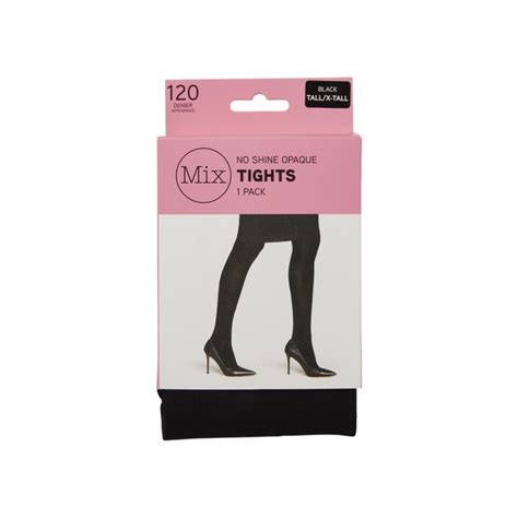 Buy Mix No Shine Opaque Tights 120 Denier Black Tall X Tall 1 Pack Coles