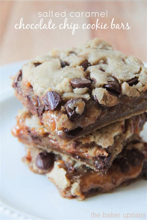 Salted Caramel Chocolate Chip Cookie Bars The Baker Upstairs