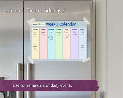 Weekly Calendar For Dementia Printable Dementia Aid Alzheimers Help