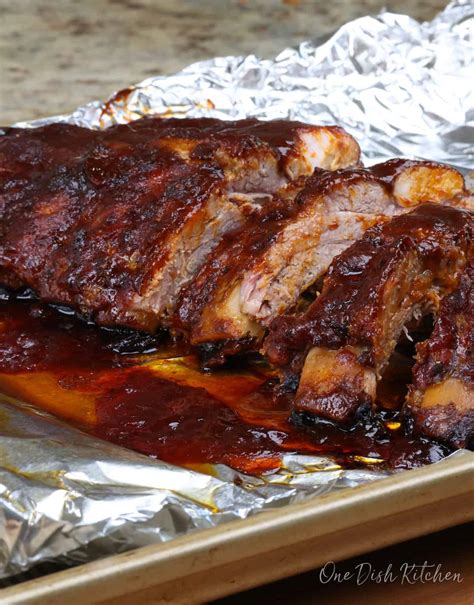 Oven Baked Ribs For One One Dish Kitchen