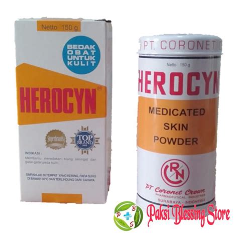 Jual Bedak Gatal Dan Biang Keringat Herocyn Medicated Gr Shopee